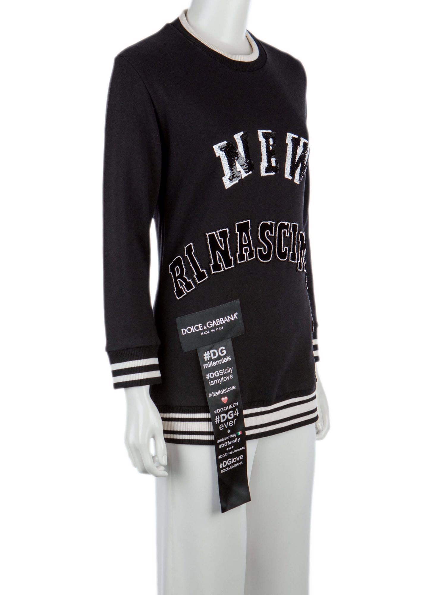 Bayan Siyah DOLCE&GABBANA SWEATSHIRT