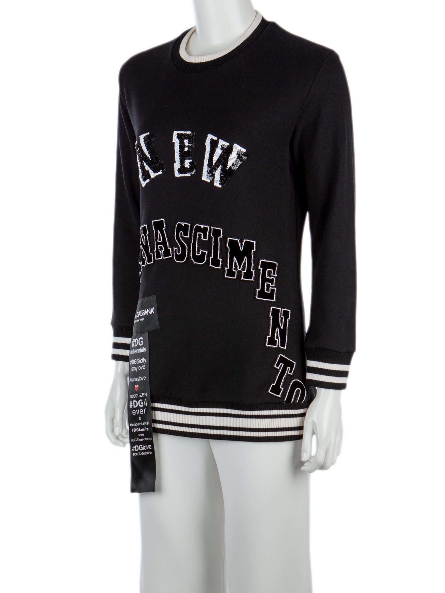 Bayan Siyah DOLCE&GABBANA SWEATSHIRT