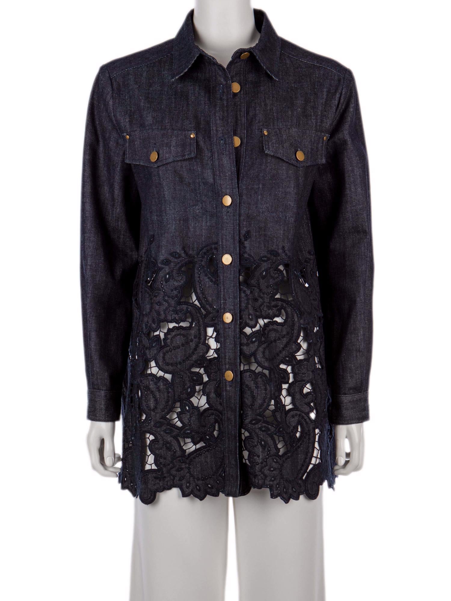 Bayan Lacivert ALBERTA FERRETTI JEAN GÖMLEK