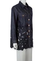 Bayan Lacivert ALBERTA FERRETTI JEAN GÖMLEK