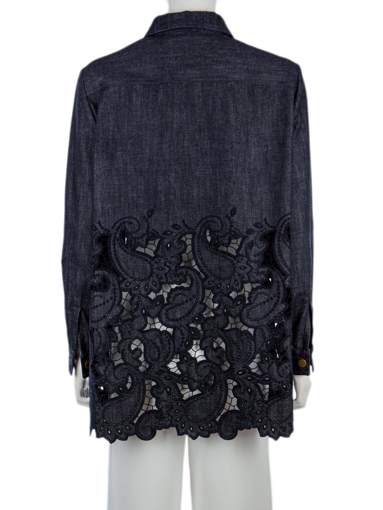 Bayan Lacivert ALBERTA FERRETTI JEAN GÖMLEK