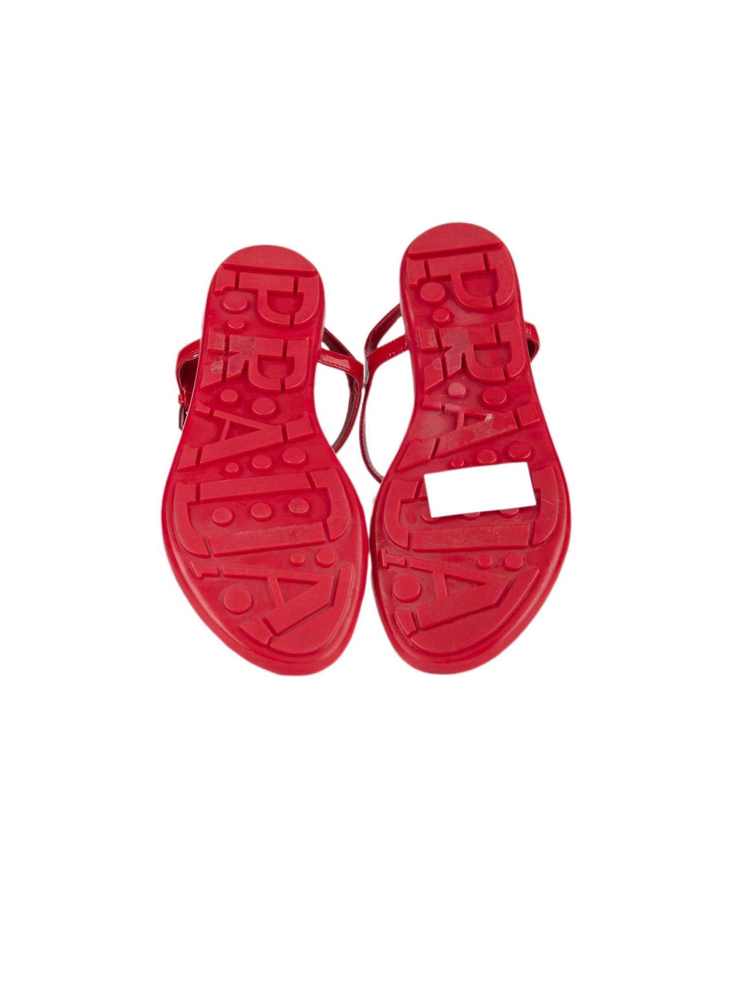 Bayan Kırmızı PRADA SANDALET