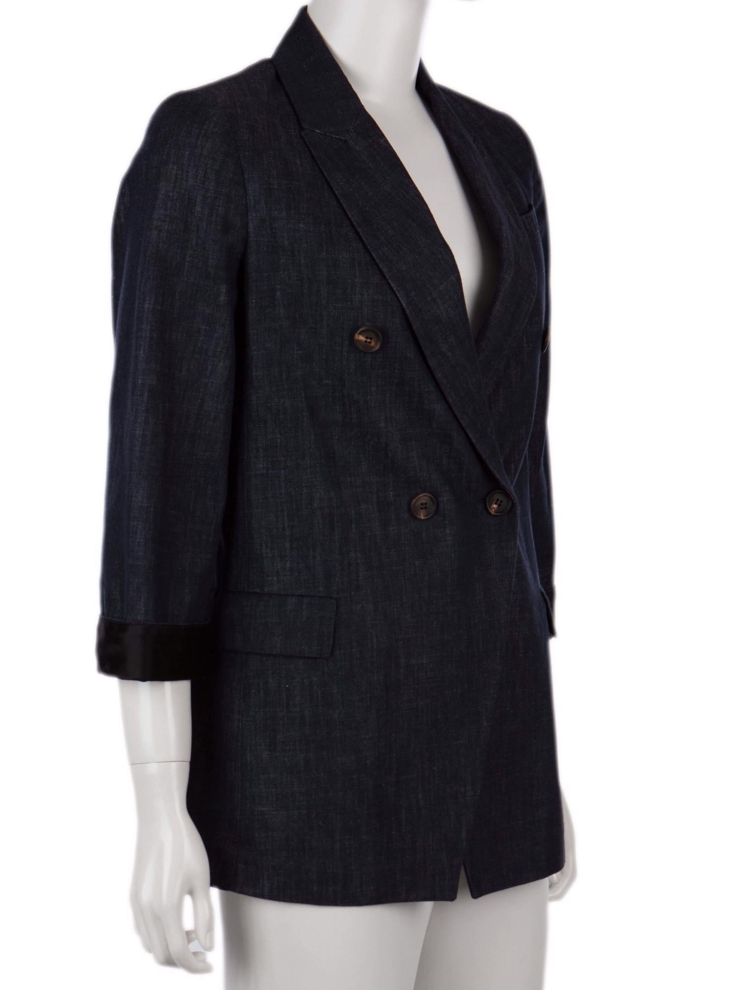 Bayan Lacivert BRUNELLO CUCINELLI JEAN CEKET