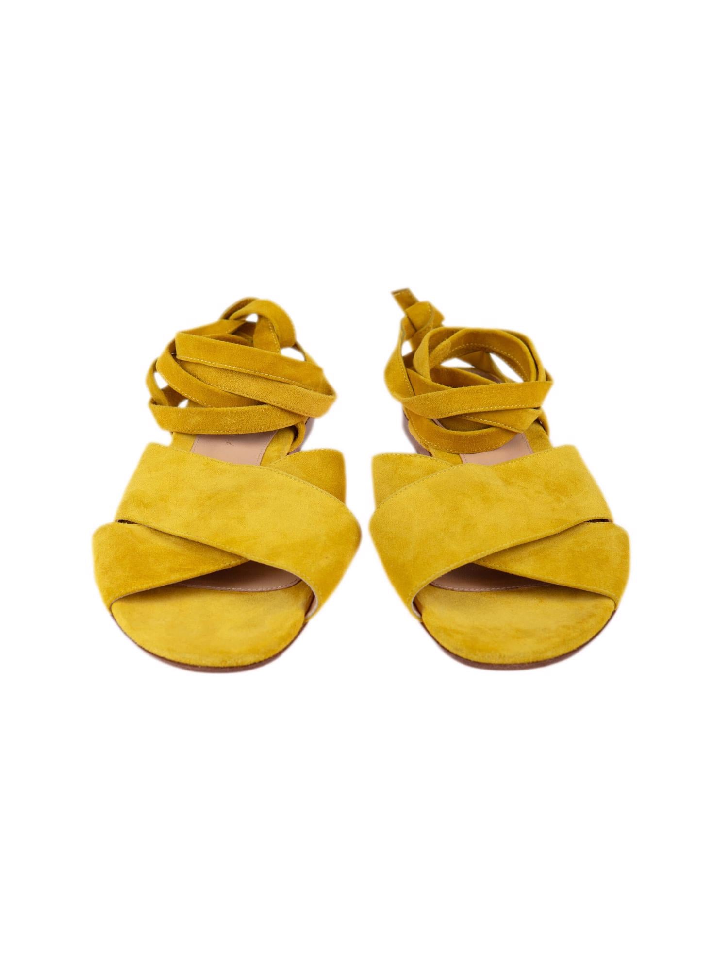 Bayan Sarı GIANVITO ROSSI SANDALET