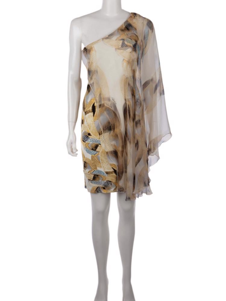 Bayan Krem ROBERTO CAVALLI ELBİSE