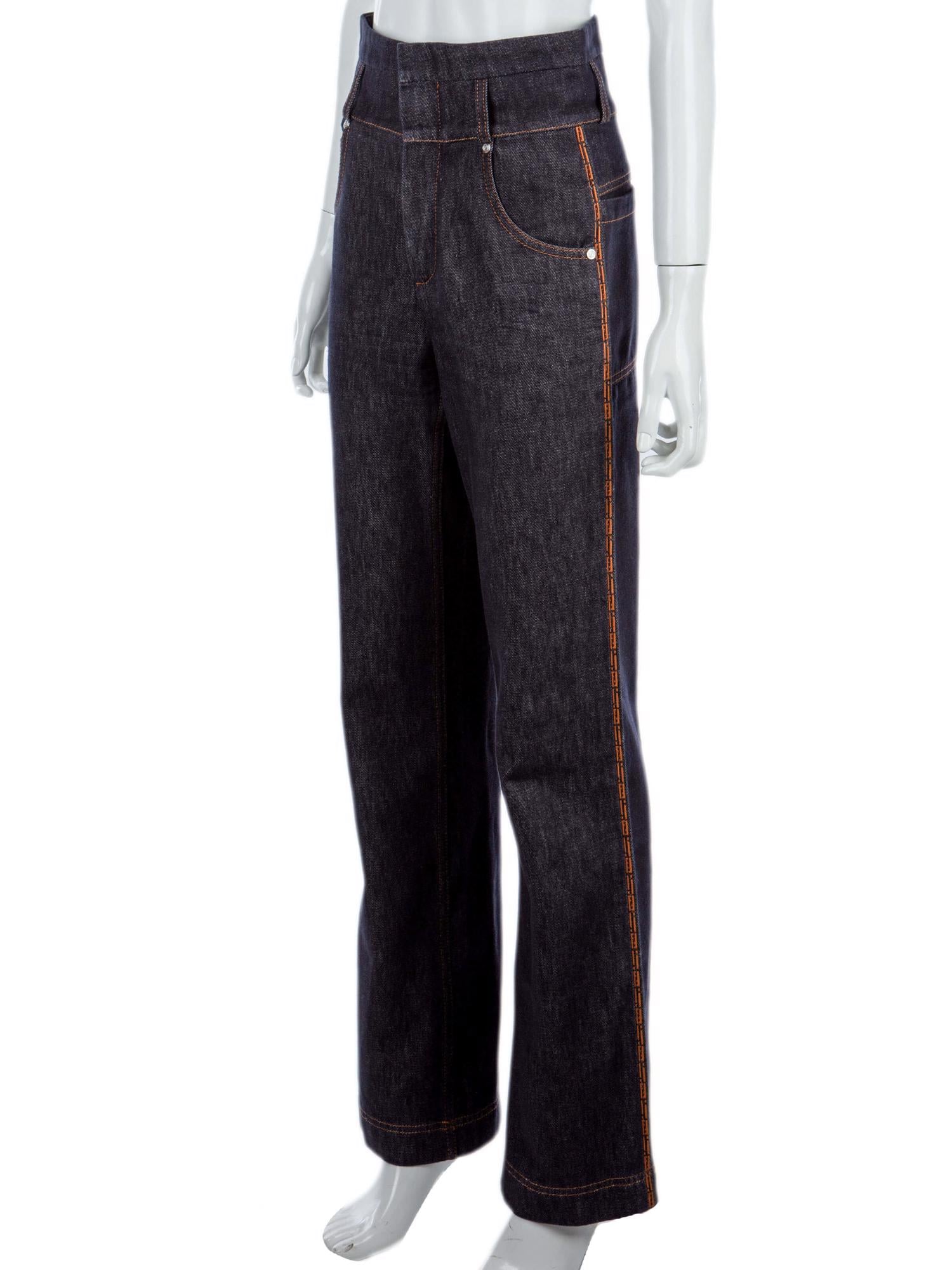 Bayan Lacivert FENDI JEAN PANTOLON