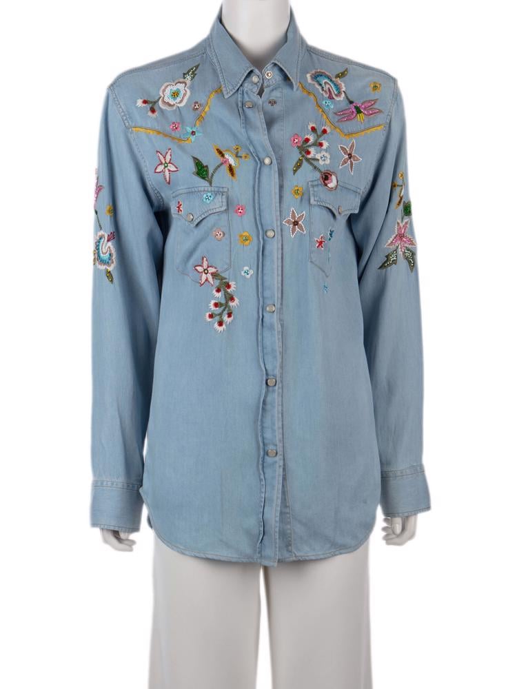 Bayan Mavi ERMANNO BY ERMANNO SCERVINO JEAN GÖMLEK