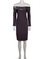 Bayan Gri HERVE LEGER ELBİSE