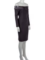 Bayan Gri HERVE LEGER ELBİSE