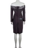 Bayan Gri HERVE LEGER ELBİSE