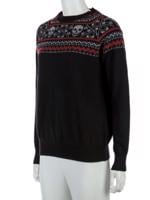 Bayan Siyah SKULL CASHMERE KAZAK
