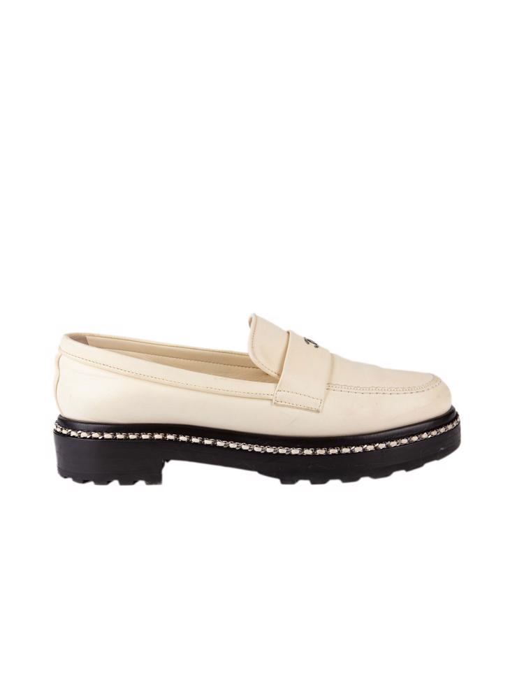 Bayan Krem CHANEL LOAFER