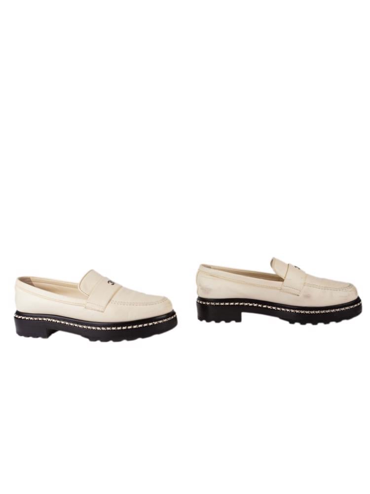 Bayan Krem CHANEL LOAFER