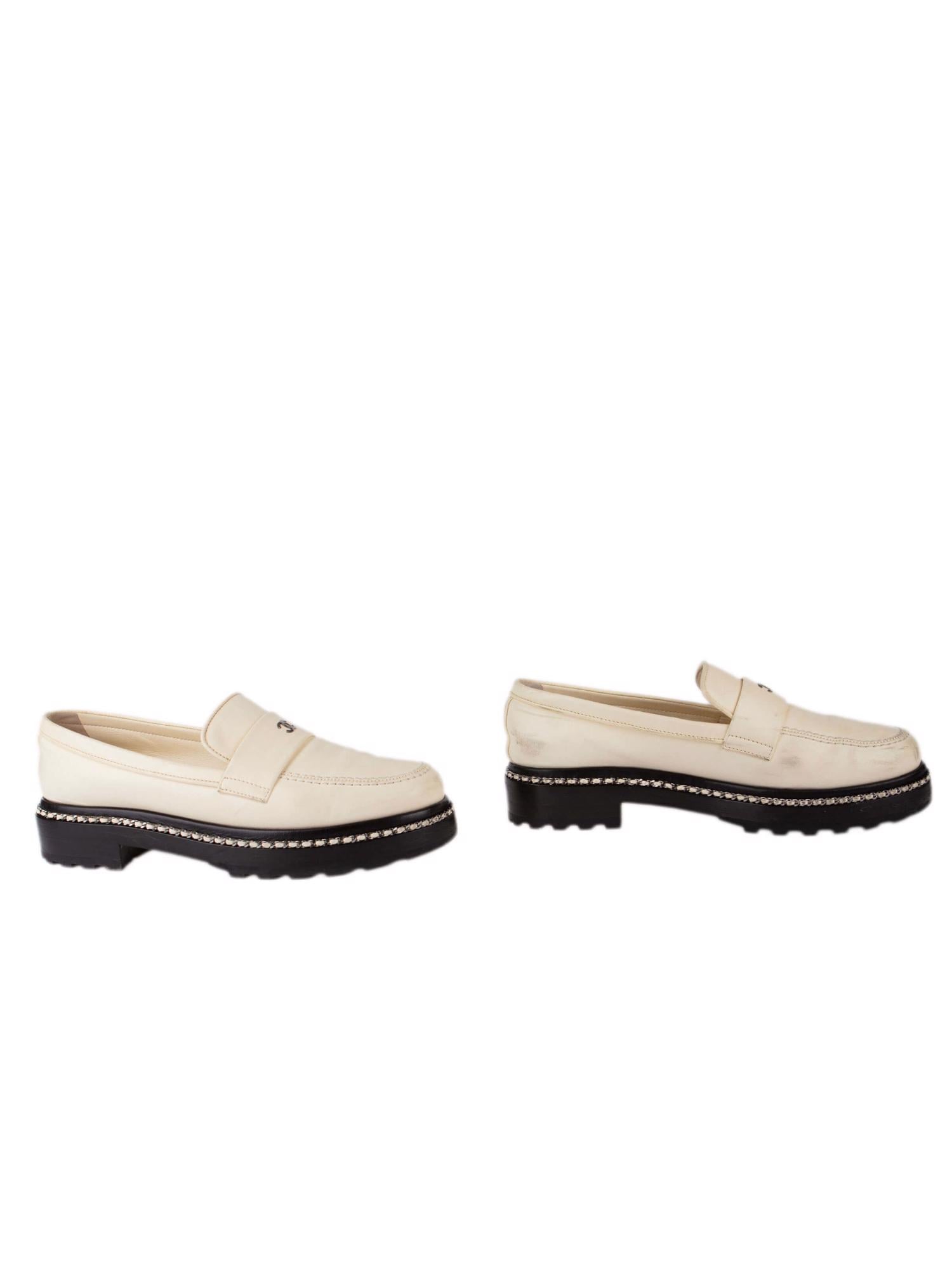 Bayan Krem CHANEL LOAFER