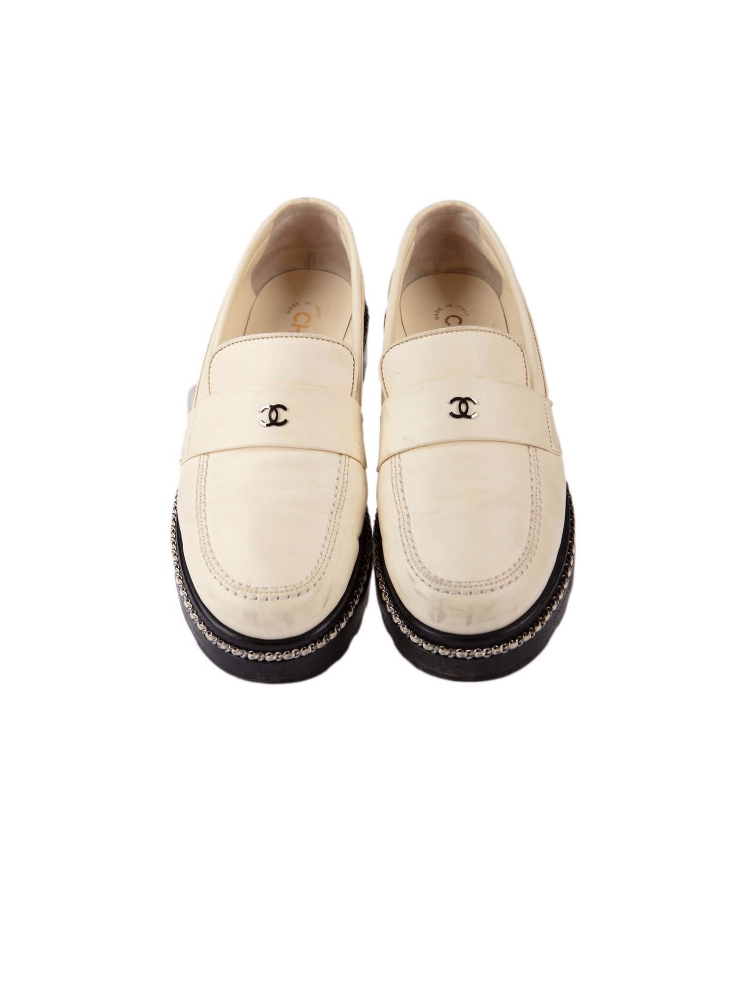 Bayan Krem CHANEL LOAFER