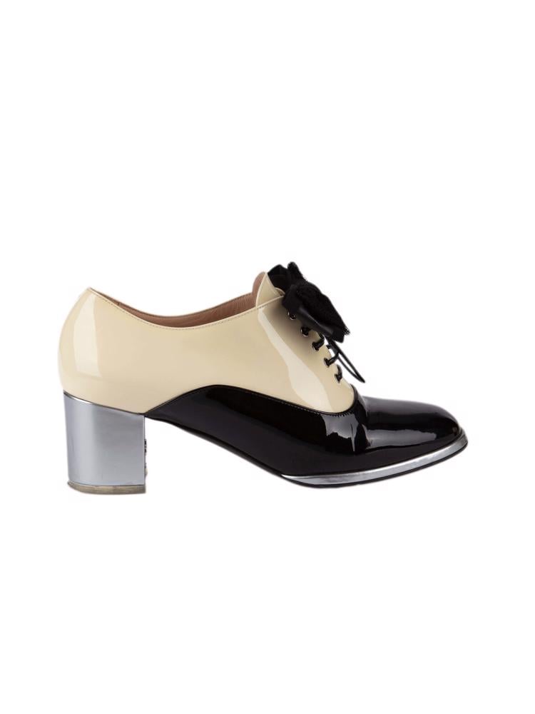 Bayan Siyah CHANEL OXFORD AYAKKABI