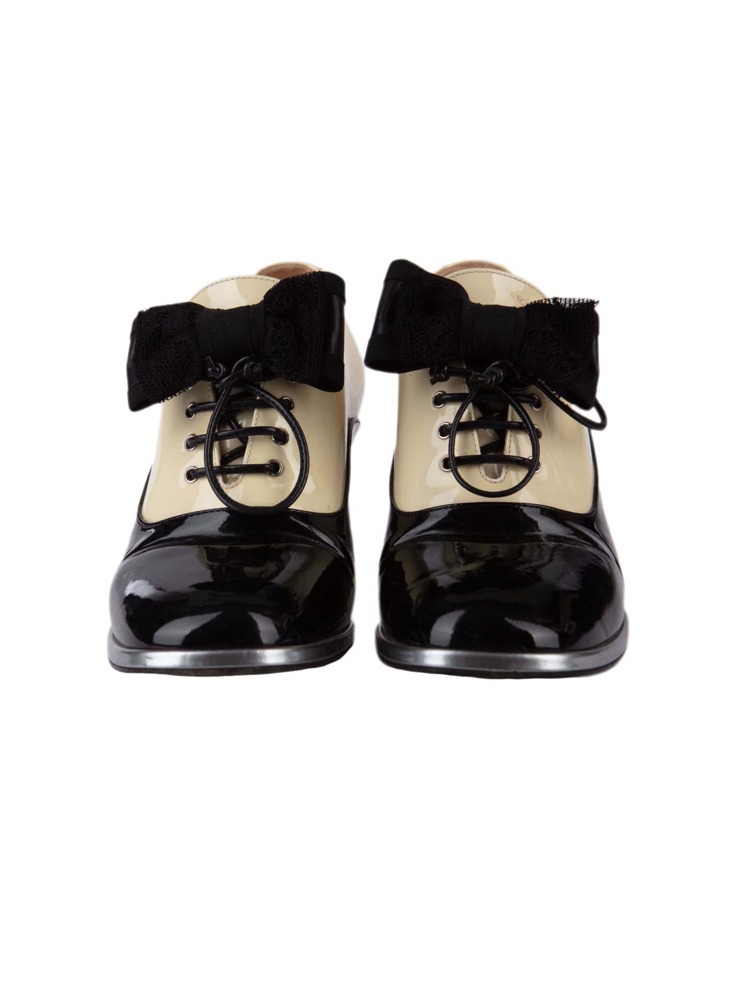 Bayan Siyah CHANEL OXFORD AYAKKABI