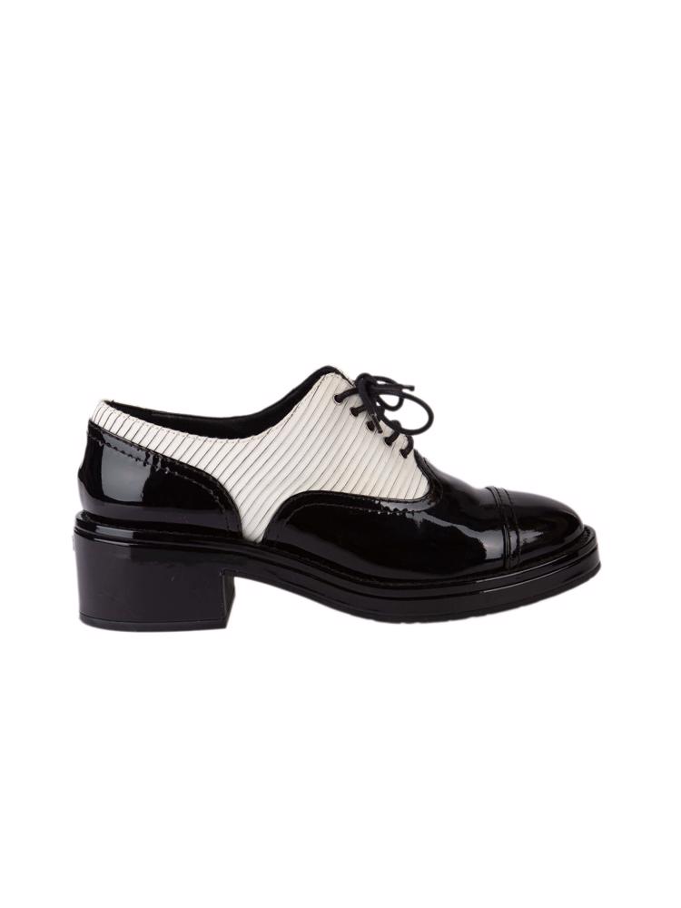 Bayan Siyah CHANEL OXFORD AYAKKABI