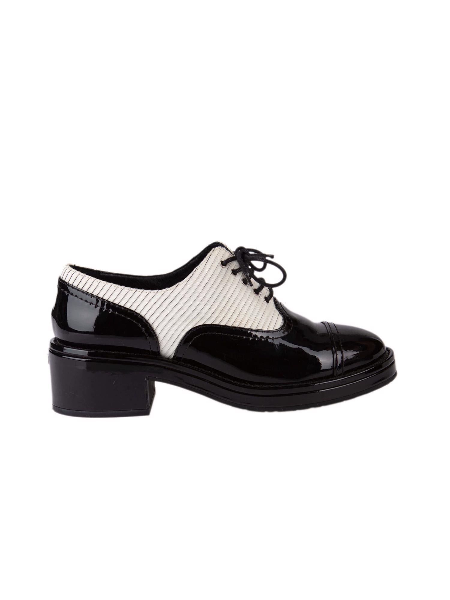 Bayan Siyah CHANEL OXFORD AYAKKABI