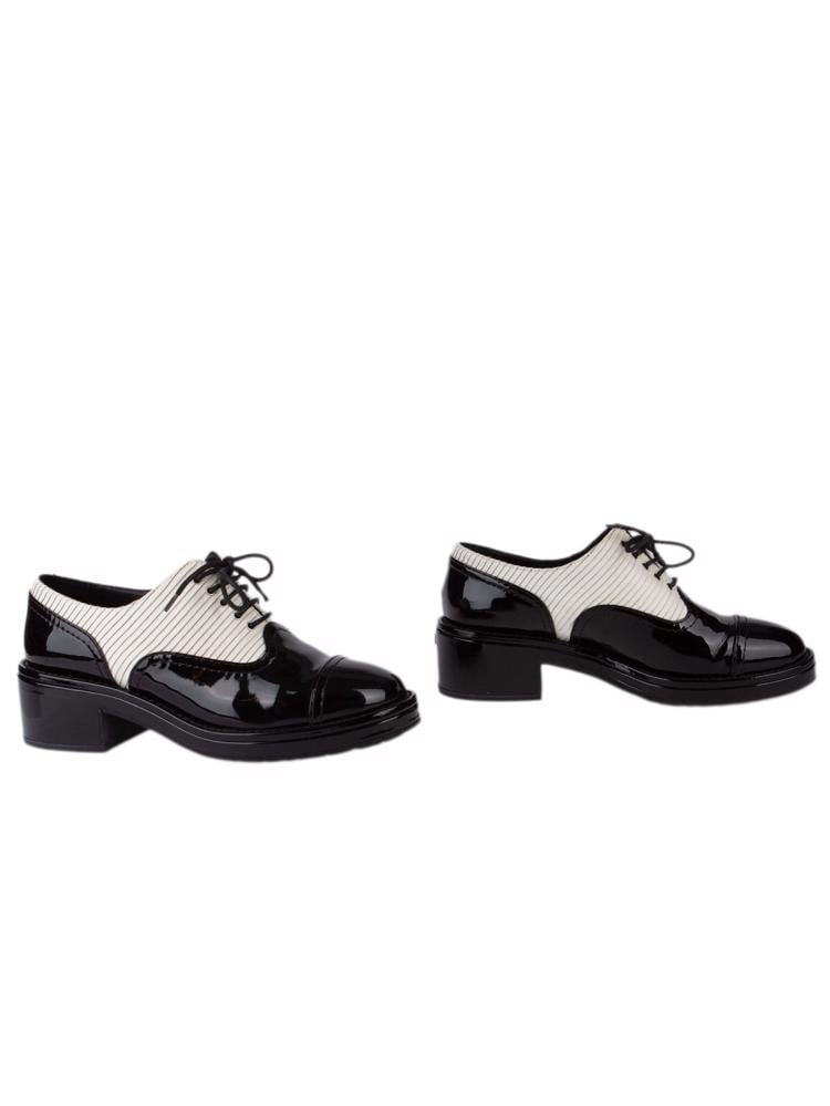 Bayan Siyah CHANEL OXFORD AYAKKABI