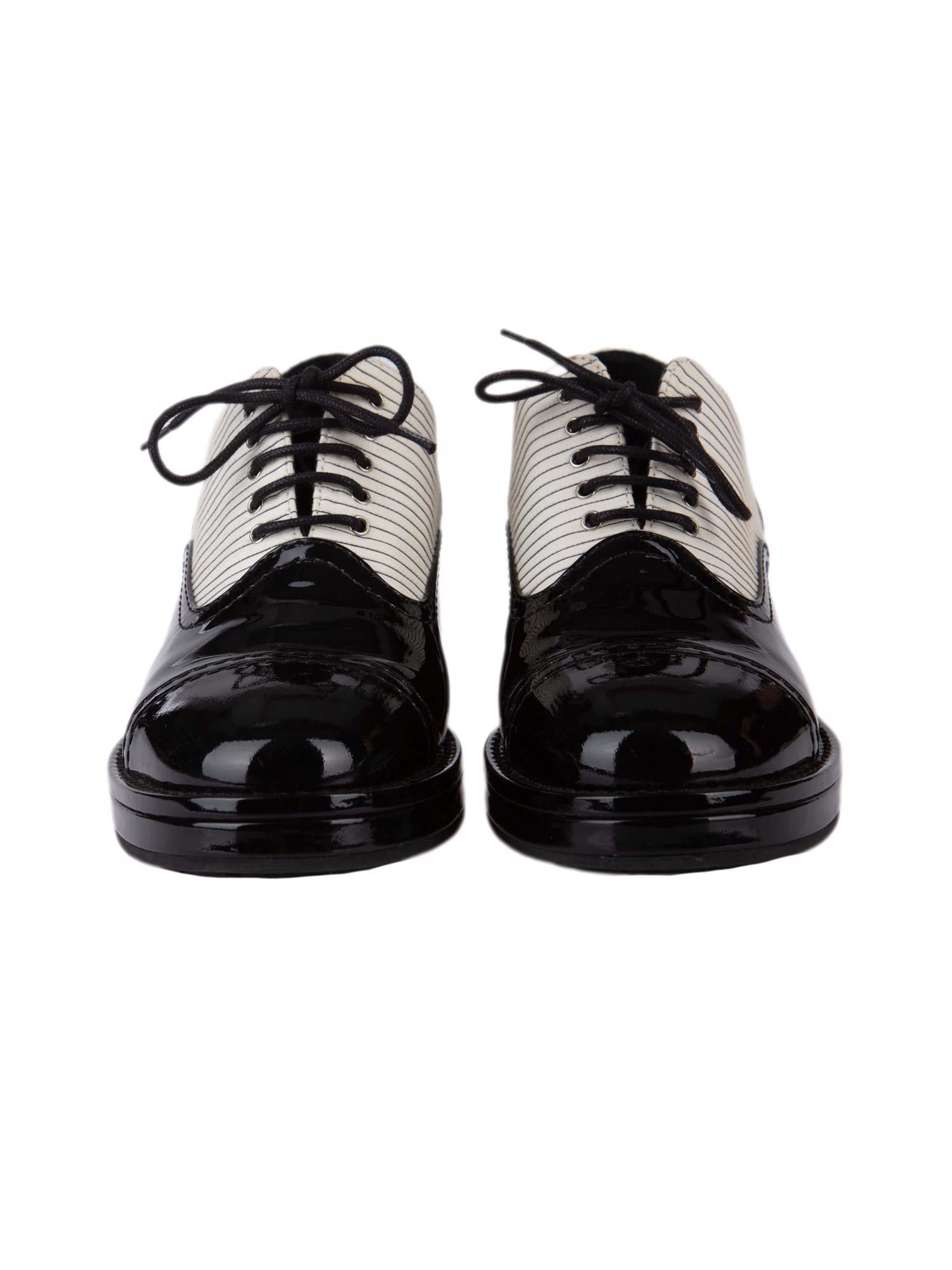 Bayan Siyah CHANEL OXFORD AYAKKABI
