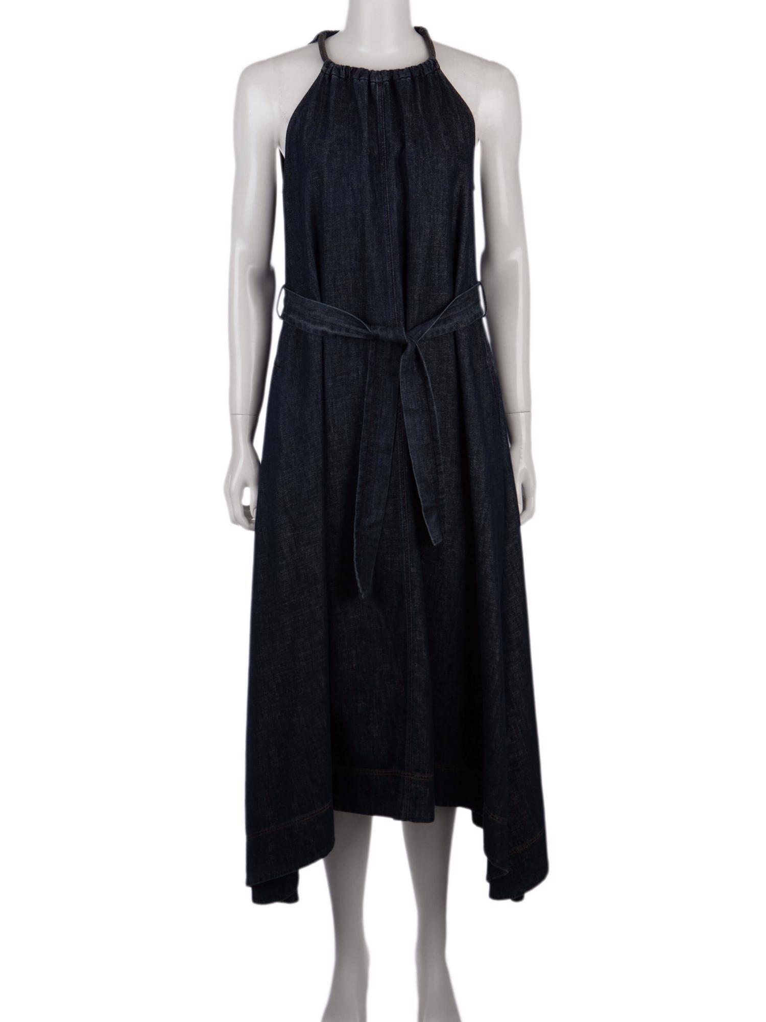 Bayan Lacivert BRUNELLO CUCINELLI JEAN ELBİSE