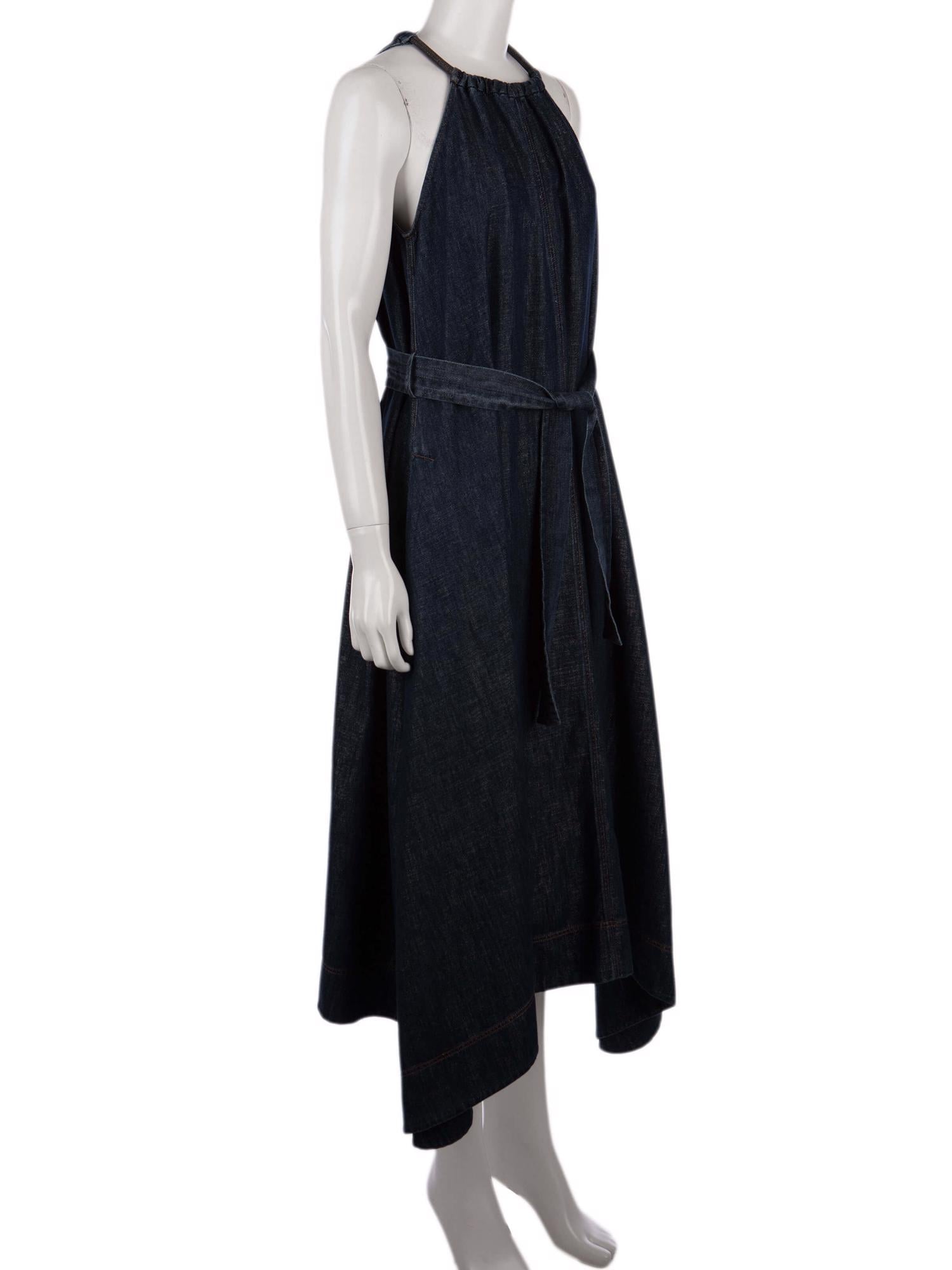 Bayan Lacivert BRUNELLO CUCINELLI JEAN ELBİSE