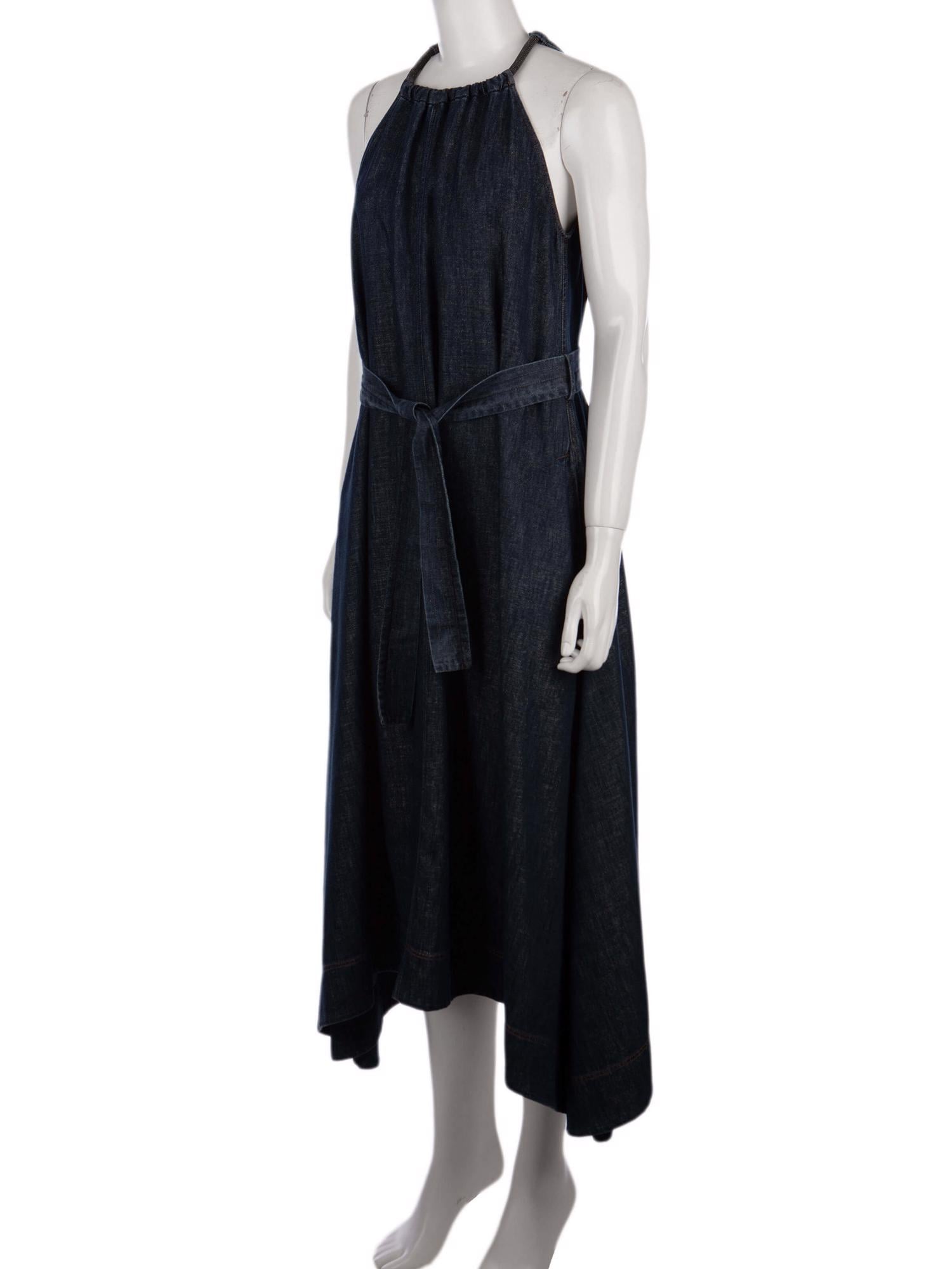 Bayan Lacivert BRUNELLO CUCINELLI JEAN ELBİSE
