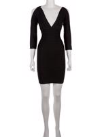 Bayan Siyah HERVE LEGER ELBİSE