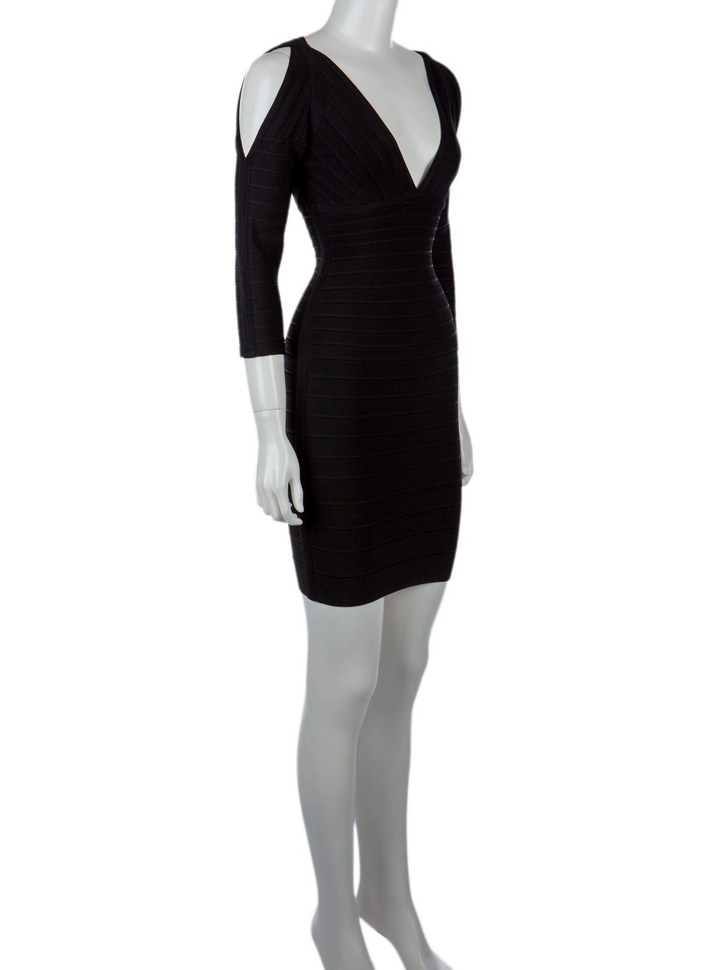 Bayan Siyah HERVE LEGER ELBİSE