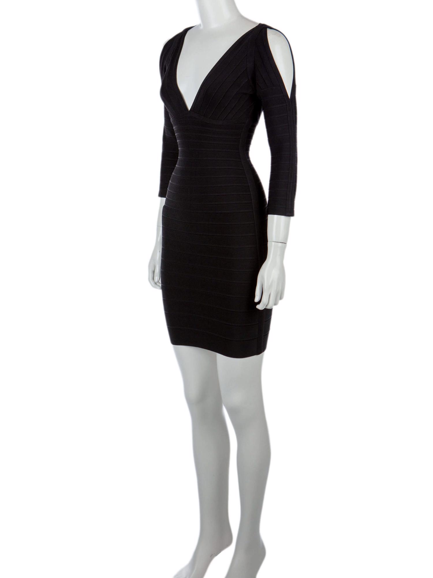 Bayan Siyah HERVE LEGER ELBİSE