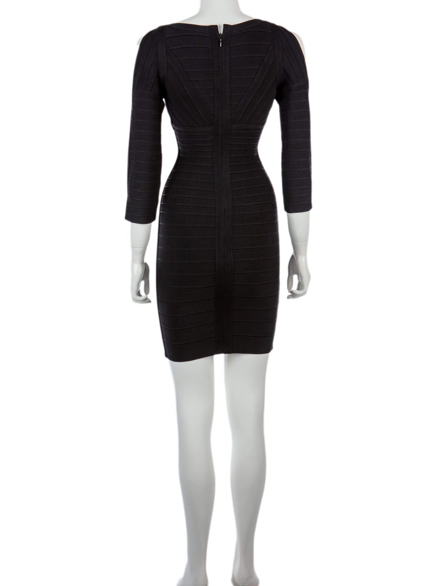 Bayan Siyah HERVE LEGER ELBİSE