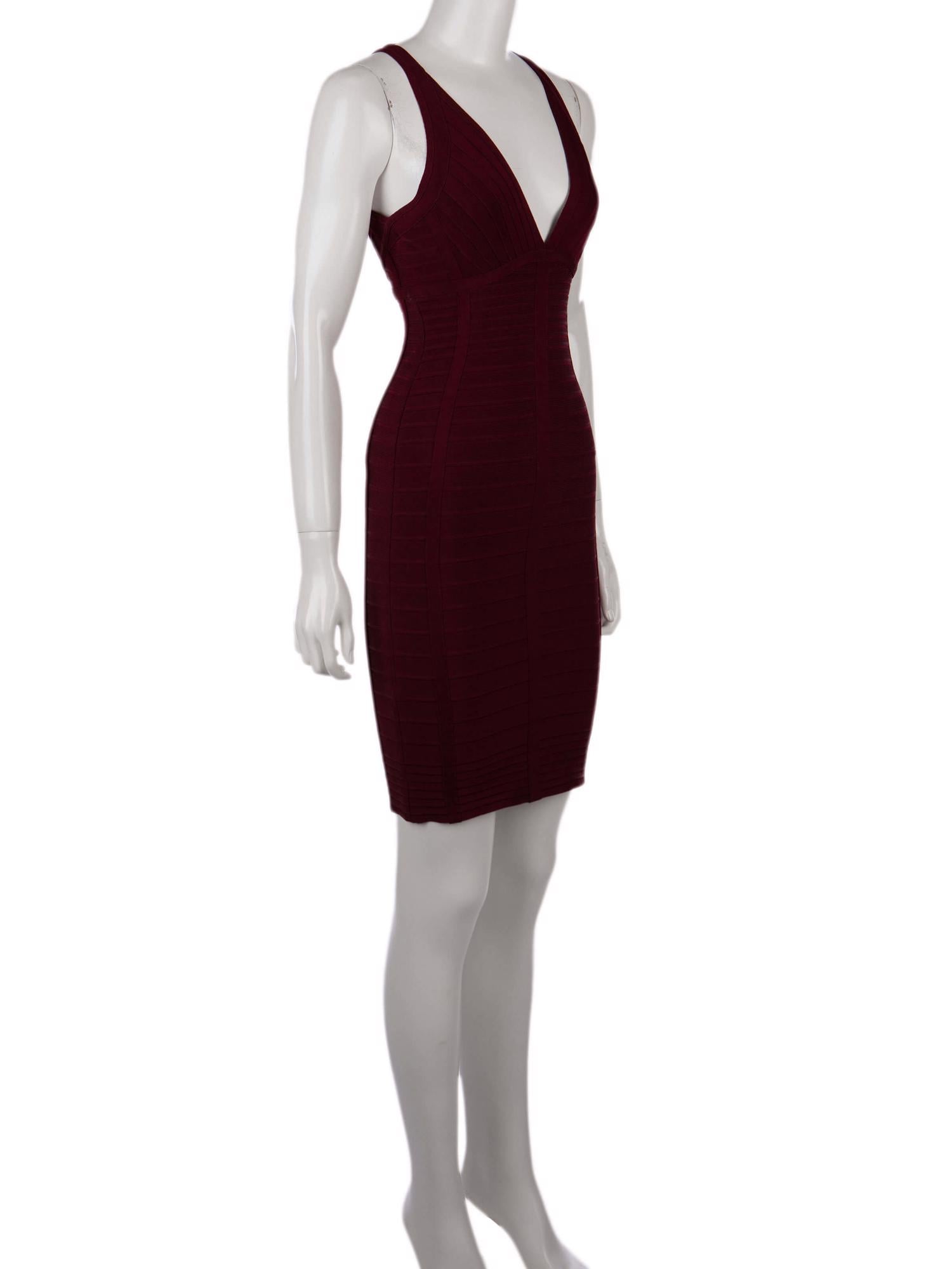 Bayan Kırmızı HERVE LEGER ELBİSE
