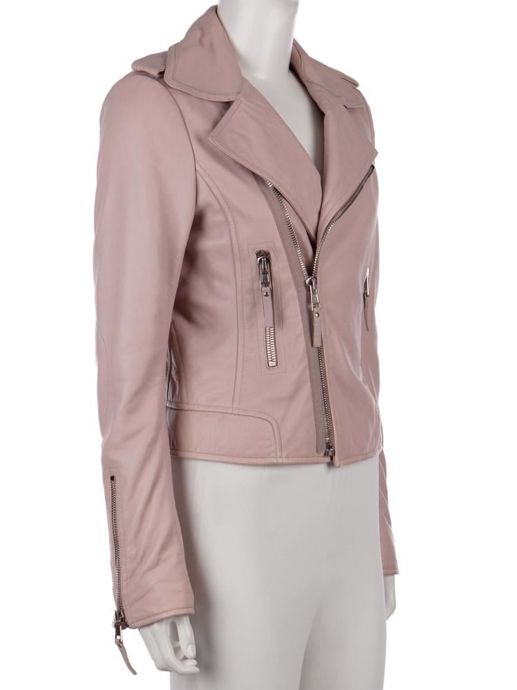 Bayan Pembe BALENCIAGA DERİ CEKET