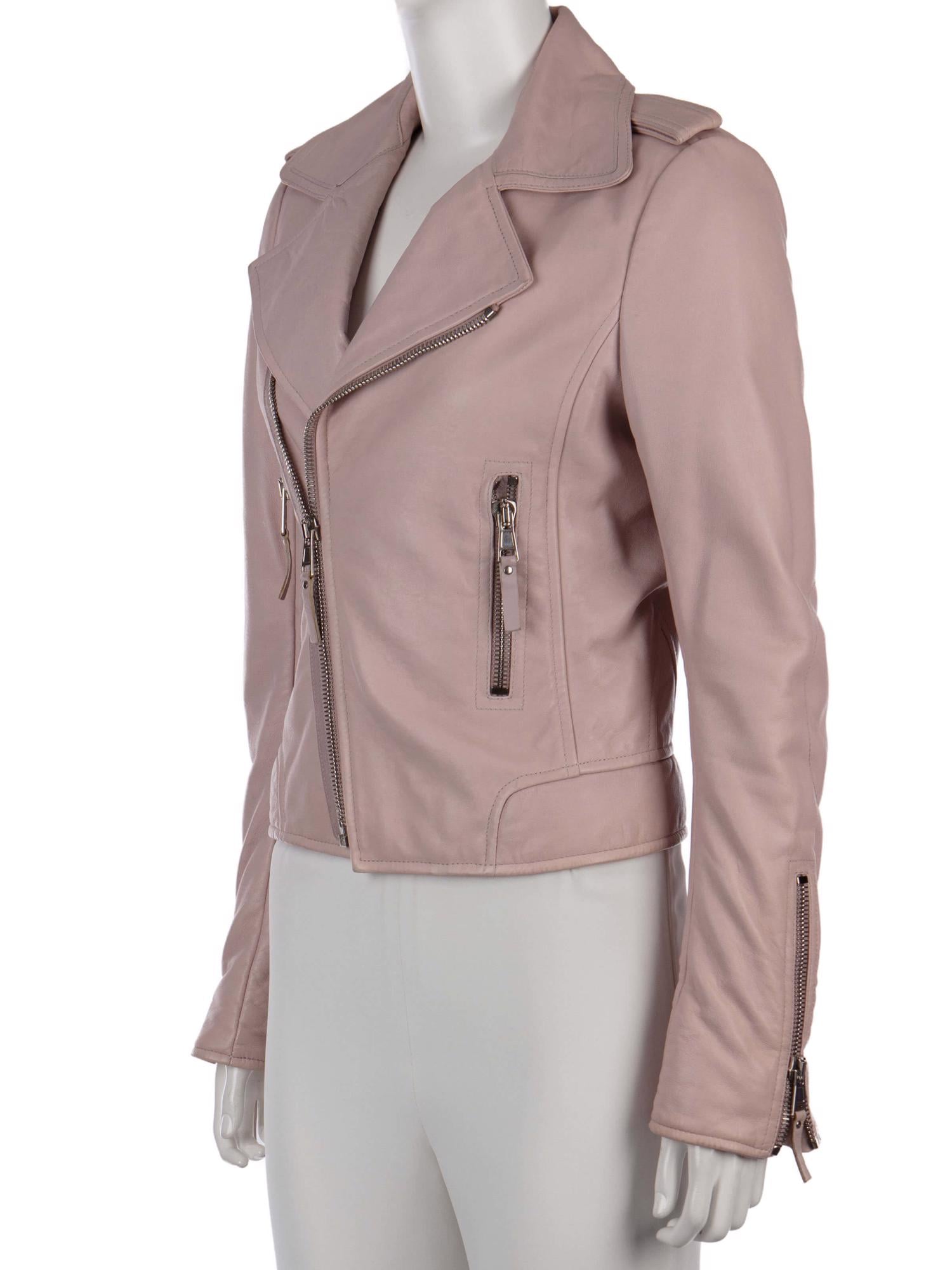 Bayan Pembe BALENCIAGA DERİ CEKET