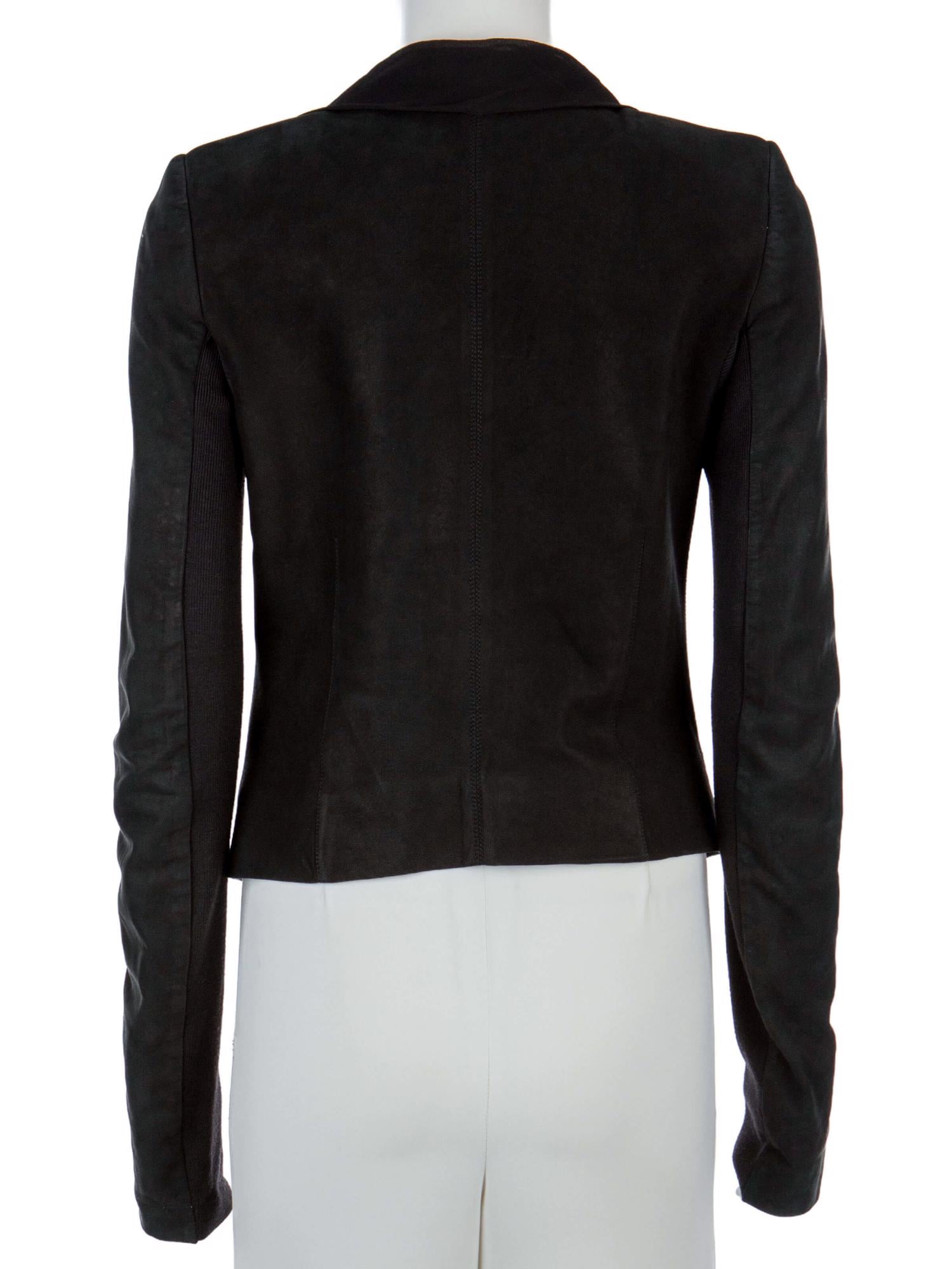 Bayan Siyah RICK OWENS DERİ CEKET