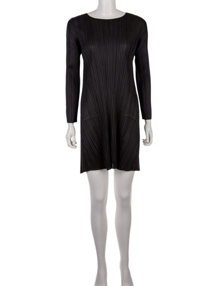 Bayan Siyah ISSEY MIYAKE PLEATS PLEASE ELBİSE