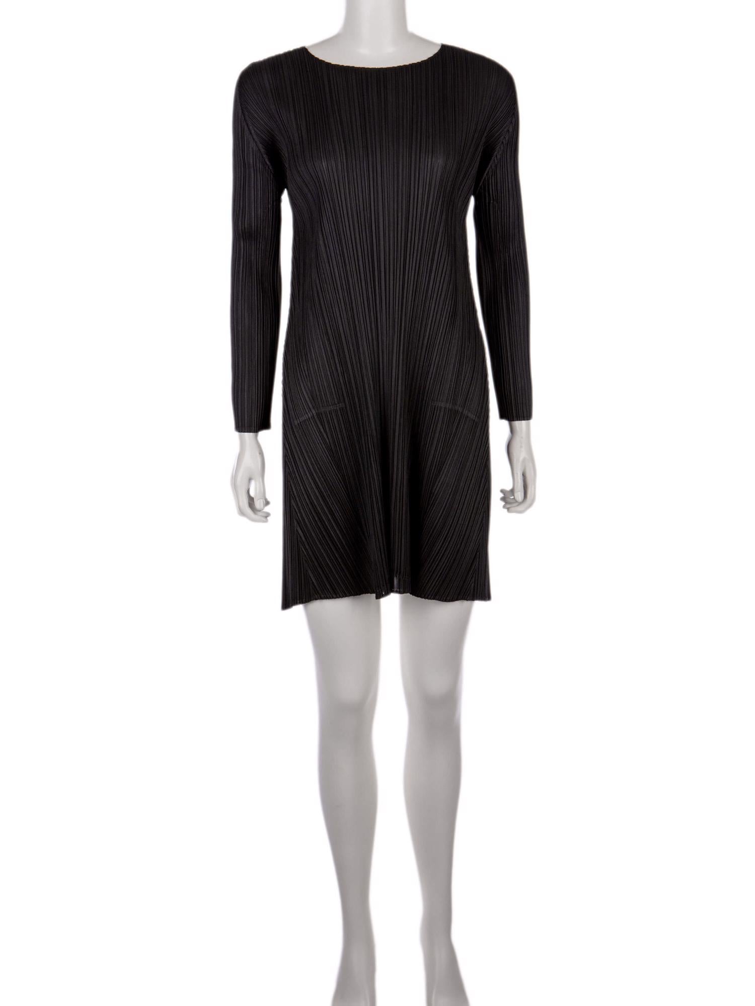 Bayan Siyah ISSEY MIYAKE PLEATS PLEASE ELBİSE