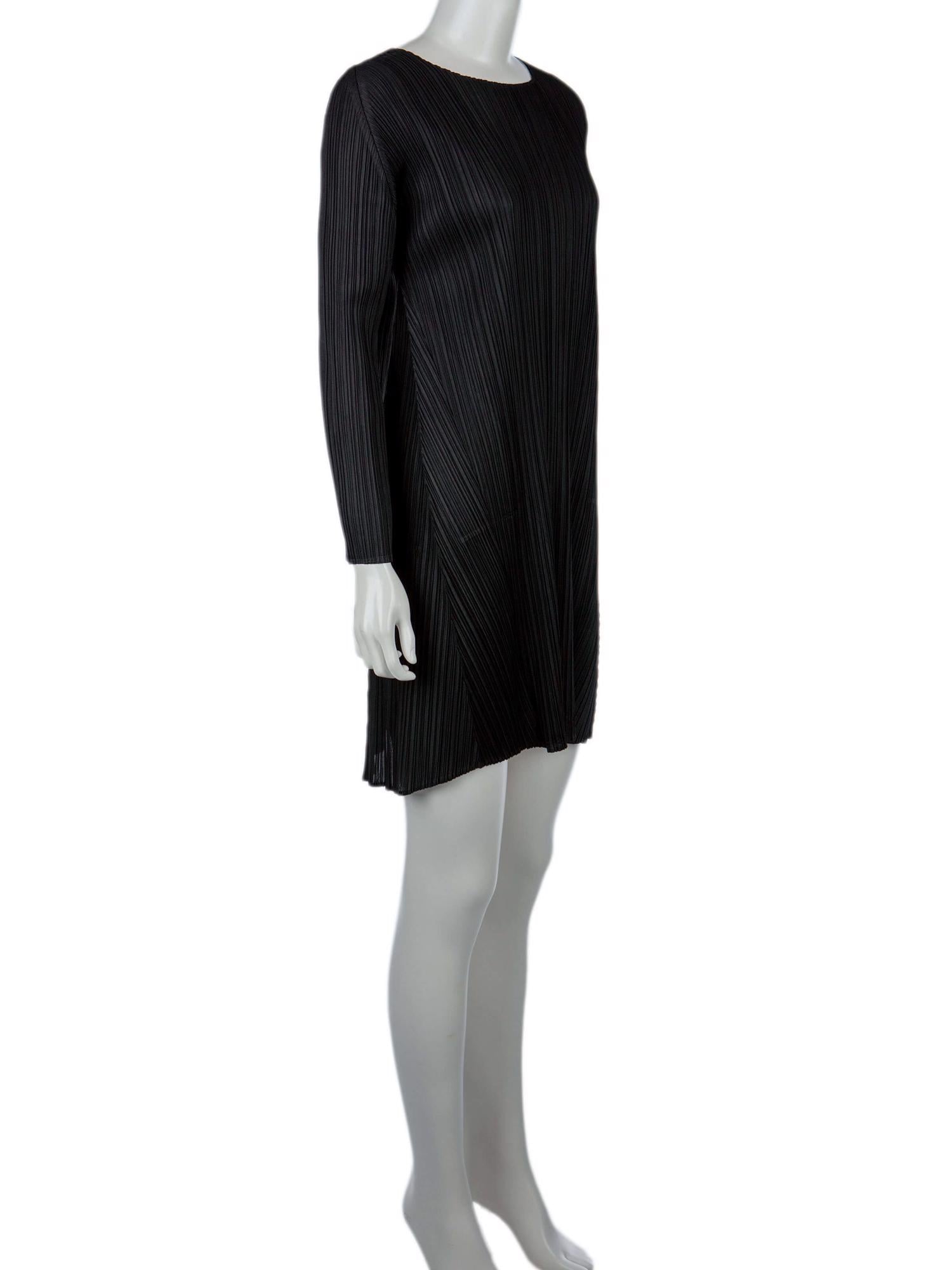 Bayan Siyah ISSEY MIYAKE PLEATS PLEASE ELBİSE