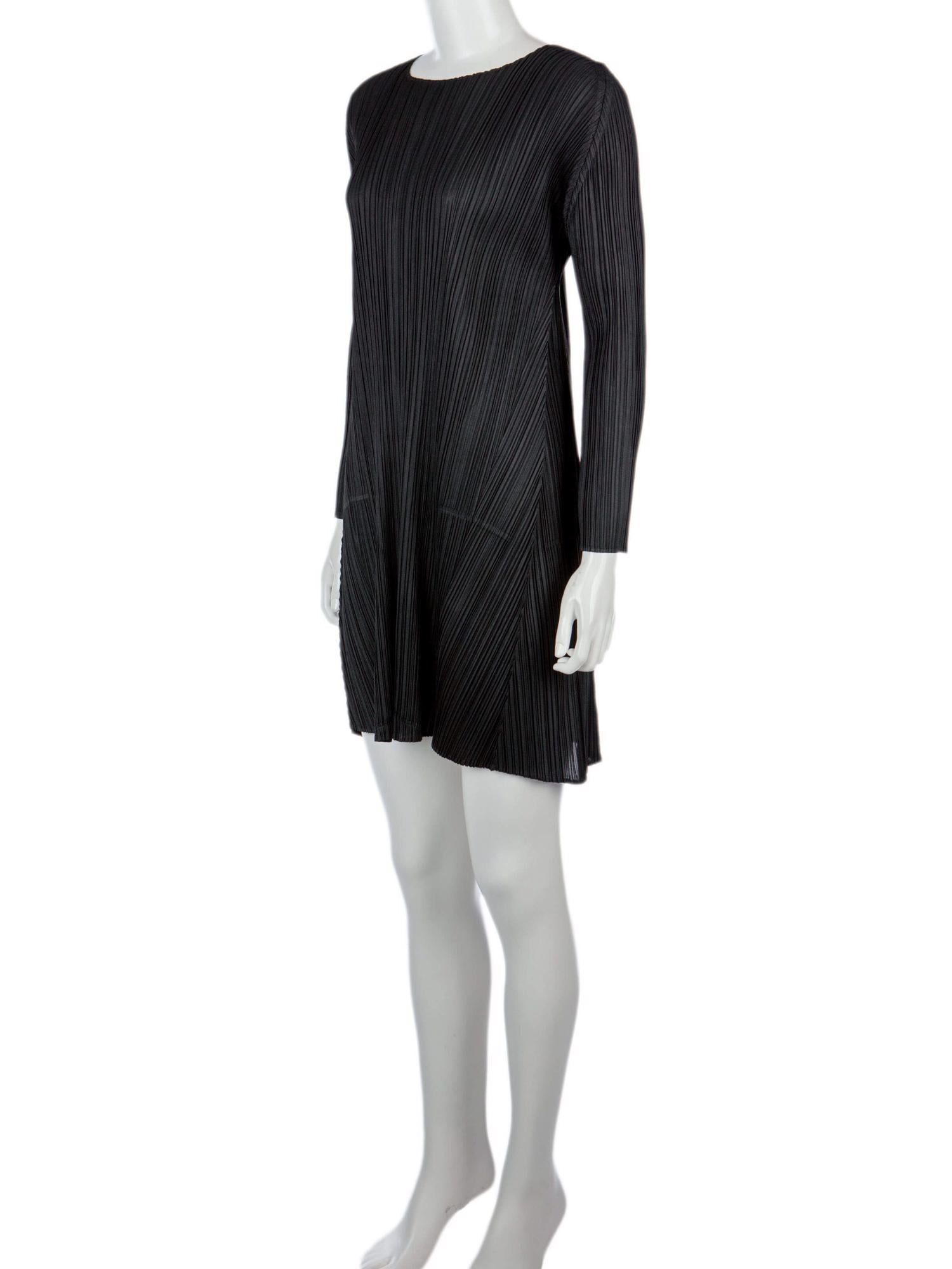 Bayan Siyah ISSEY MIYAKE PLEATS PLEASE ELBİSE